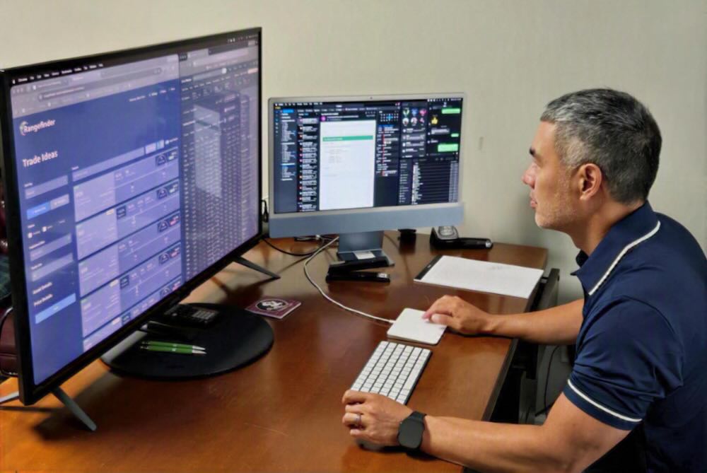 Founder Albert Chen at his computer